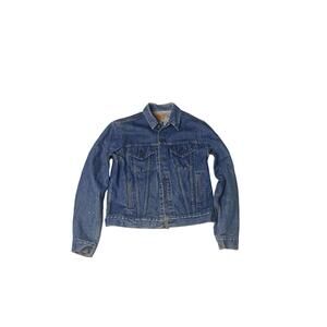 Levi's Vintage 1980/90's Distressed Denim Trucker Jacket 71506-0216 - Men's 44L